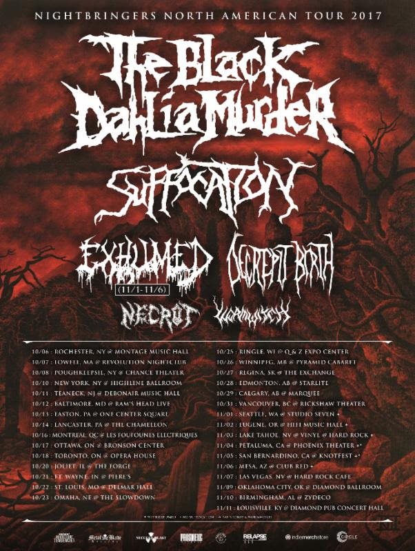 The Black Dahlia Murder NA Tour