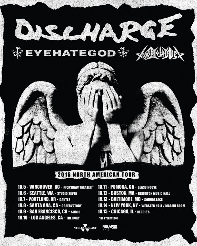 Discharge 2016 North American Tour