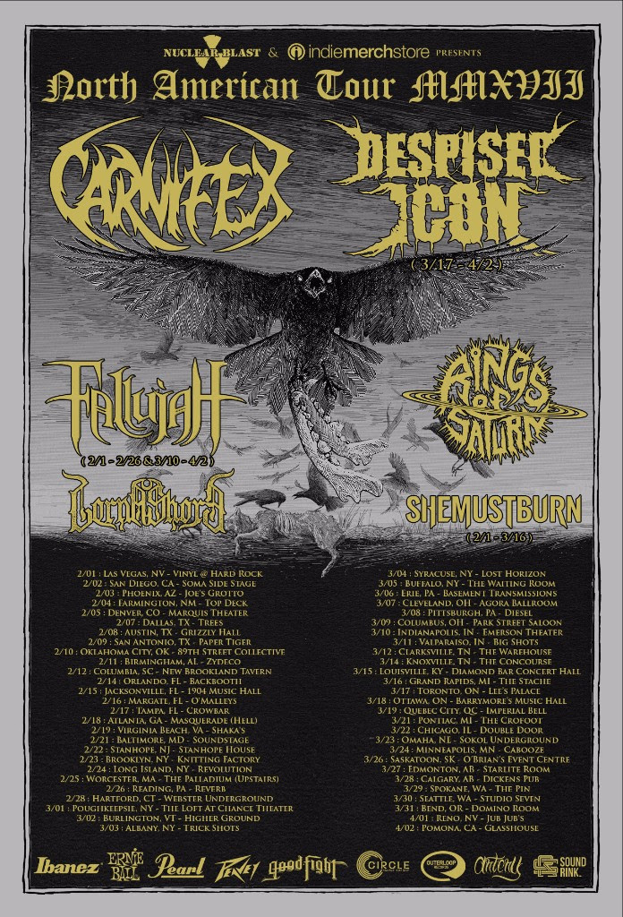 Carnifex and Despised Icon Tour