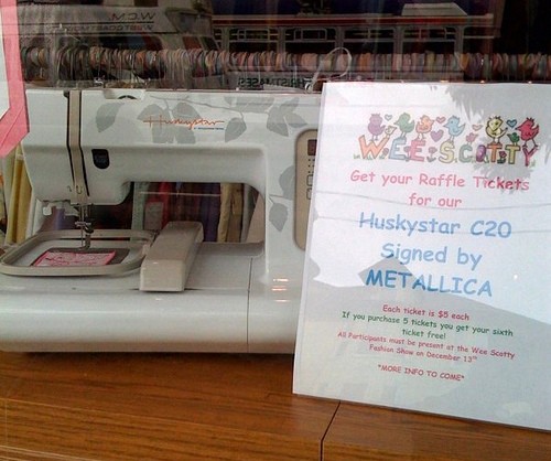 Metallica sewing machine